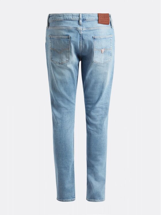 Guess Guess Jeansy GUESS Jeans Uomo M2YA27 D4Q43 2CRL Blu Beżowy Standard Fit