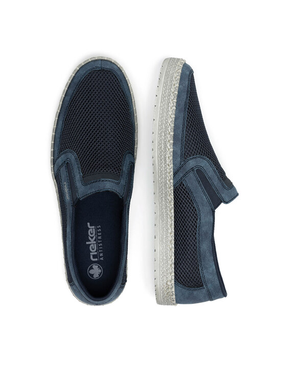 Rieker Rieker Sneakers aus Stoff B5264-14 Blau