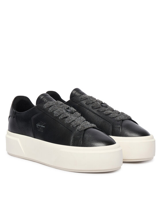 Calvin Klein Calvin Klein Sneakers Flatform Laceup Lth Wl HW0HW03229 Negru