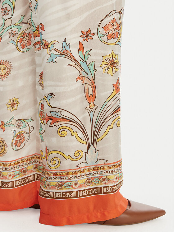 Just Cavalli Just Cavalli Medžiaginės kelnės 80PAA1P0 NS844 Spalvota Regular Fit