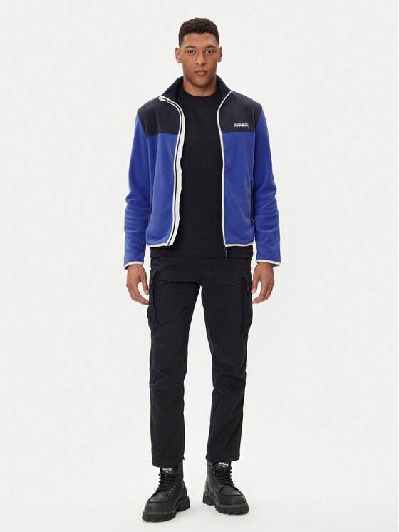 Napapijri Napapijri Fleecejacke T-Dergana NP0A88V1 Blau Regular Fit