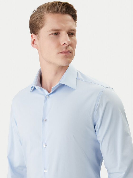 Calvin Klein Calvin Klein Košeľa LV019EU001 Modrá Slim Fit