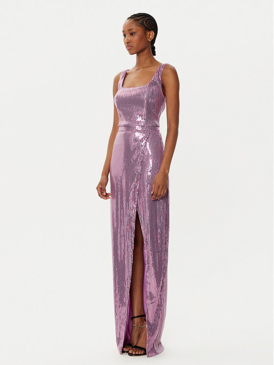 Fracomina Fracomina Marškinėliai FQ24WT2001W66701 Violetinė Slim Fit