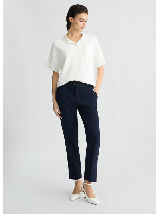 Liu Jo Liu Jo Pantaloni di tessuto WA5378T048693921 Celeste Regular Fit