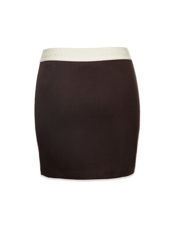 La Mania La Mania Minigonna PAOLO Marrone Basic Fit