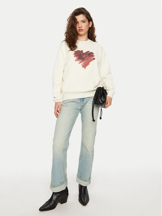 KARL LAGERFELD KARL LAGERFELD Sweatshirt A1W20045 Écru Regular Fit