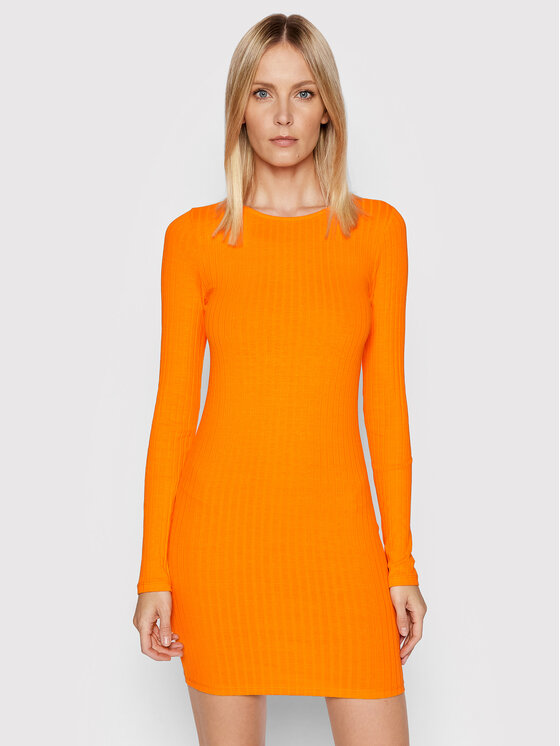 Noisy May Noisy May Strickkleid Paula 27021494 Orange Slim Fit
