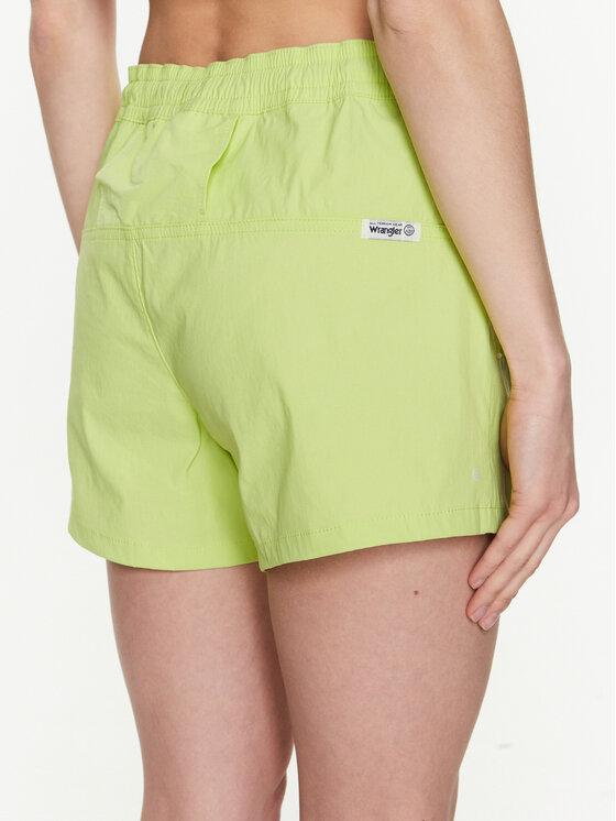 Wrangler Wrangler Szorty materiałowe WB2F56G59 112333429 Zielony Regular Fit