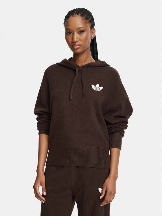 adidas adidas Μπλούζα Essentials IA4448 Σκούρο καφέ Loose Fit