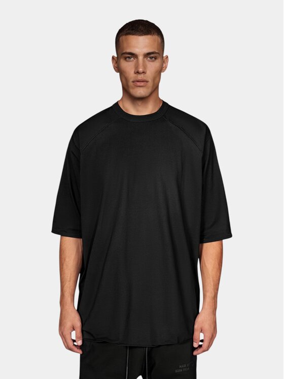 MADE BY SOCIETY MADE BY SOCIETY T-Shirt Crossline BORN FROM THE STREETS - T18042 Czarny Basic Fit
