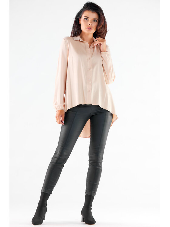Awama Awama Camicia A527 Beige Basic Fit