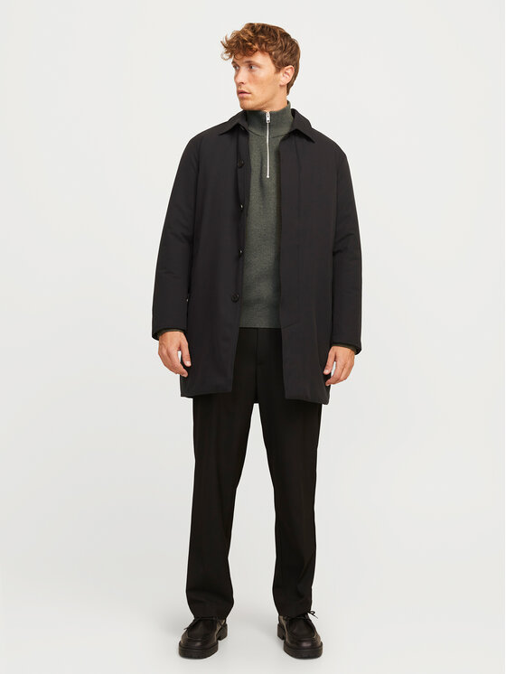 Jack & Jones Jack & Jones Sweter Milano 12259664 Szary Relaxed Fit