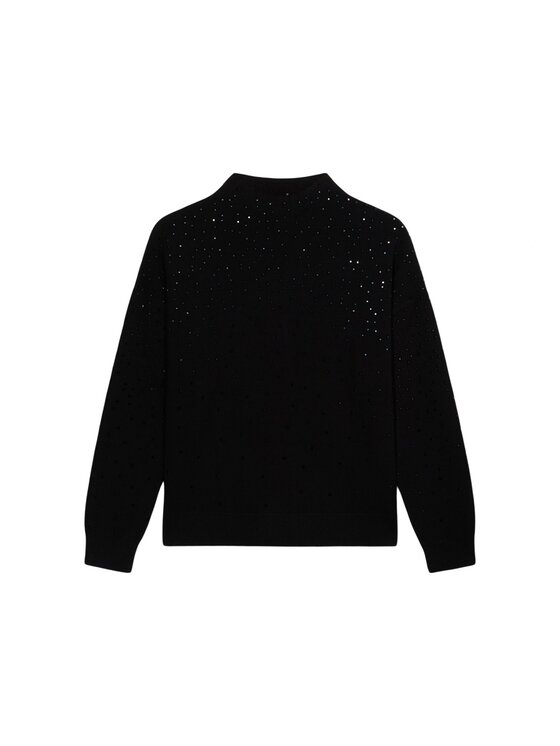 Oltre Oltre Sweter M382J005126N033 Czarny Regular Fit