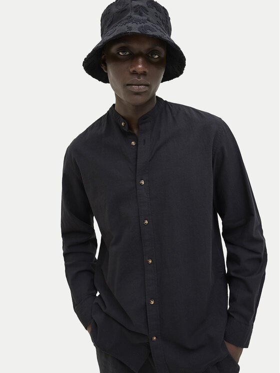Jack&Jones Jack&Jones Marškiniai Summer 12269319 Juoda Comfort Fit