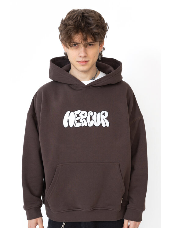 Mercur Mercur Bluza Mural Brązowy Comfort Fit