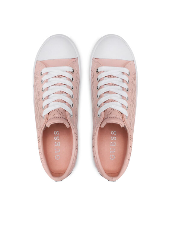 Guess Guess Sneakers aus Stoff Bells3 FL5B3L ELE12 Rosa
