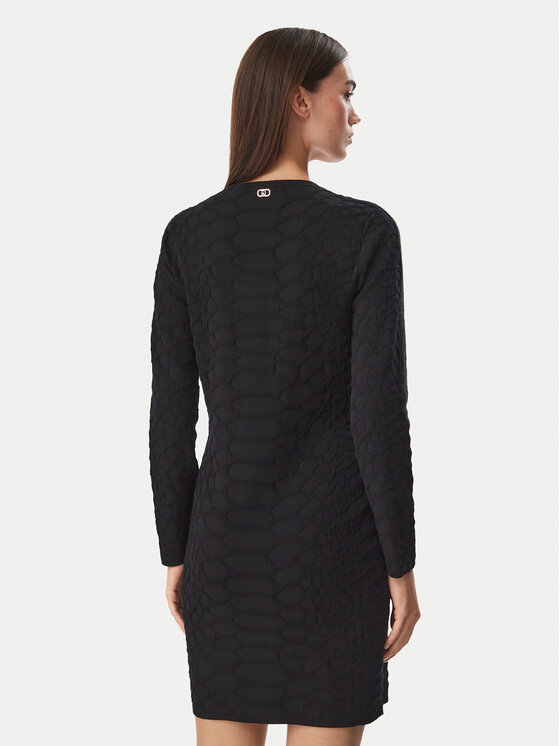 Liu Jo Sport Liu Jo Sport Úpletové šaty TF6184 MS49I Čierna Slim Fit