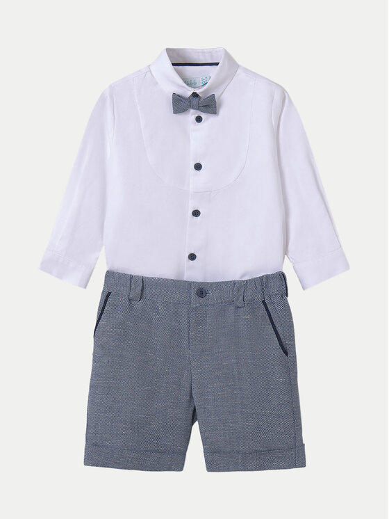 Abel & Lula Abel & Lula Set cămașă și șorturi din material textil 05250 Bleumarin Regular Fit
