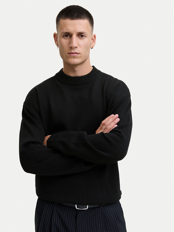 Jack & Jones Jack&Jones Пуловер Urban 12278942 Черен Relaxed Fit