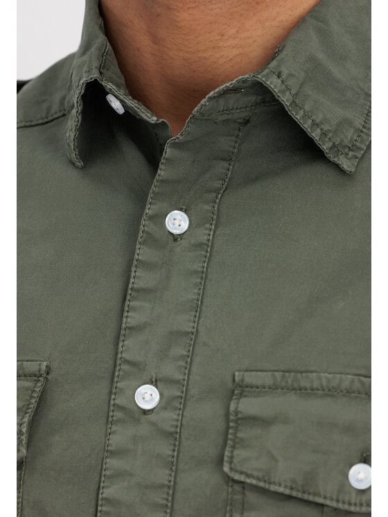 Alpha Industries Alpha Industries Košeľa AI.136427-136-L Sivá Basic Fit