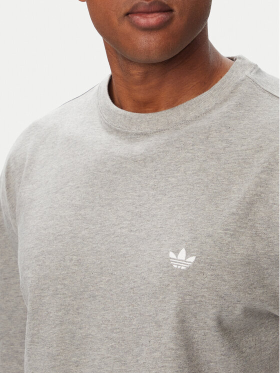 adidas adidas Тишърт Trefoil Essentials IA7533 Светлосив Regular Fit