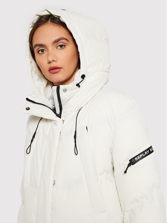 REPLAY REPLAY Зимове пальто W7673.000.84180 Білий Regular Fit