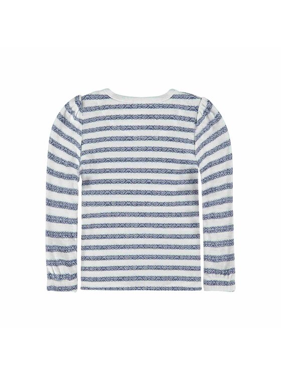 Kanz Kanz Bluzka 1712083-0001 Granatowy Basic Fit