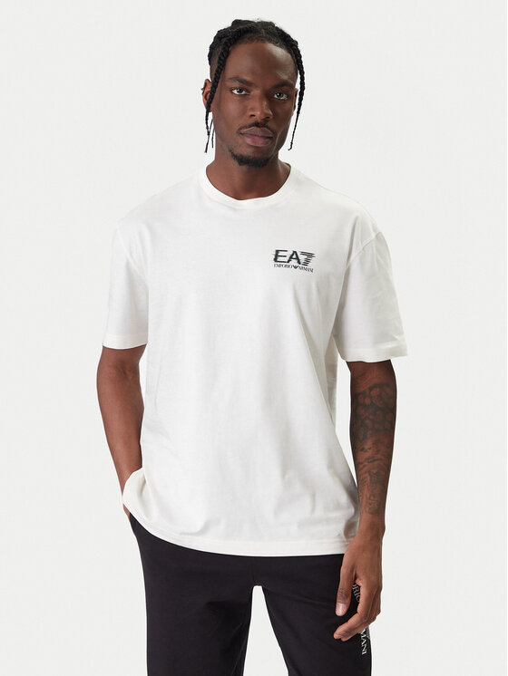 EA7 Emporio Armani EA7 Emporio Armani Marškinėliai 7M001327 AF17789 U0004 Écru Relaxed Fit