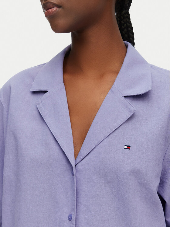 Tommy Hilfiger Tommy Hilfiger Πιτζάμα UW0UW06505 Ανοιχτό μοβ Regular Fit