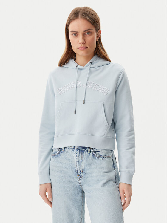 Guess Jeans Guess Jeans Mikina W5GQ22 K68I4 Světle modrá Regular Fit