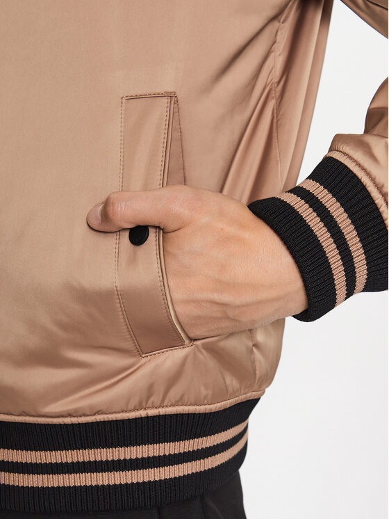 BOSS Boss Bomber-jakk 50483945 Beež Regular Fit