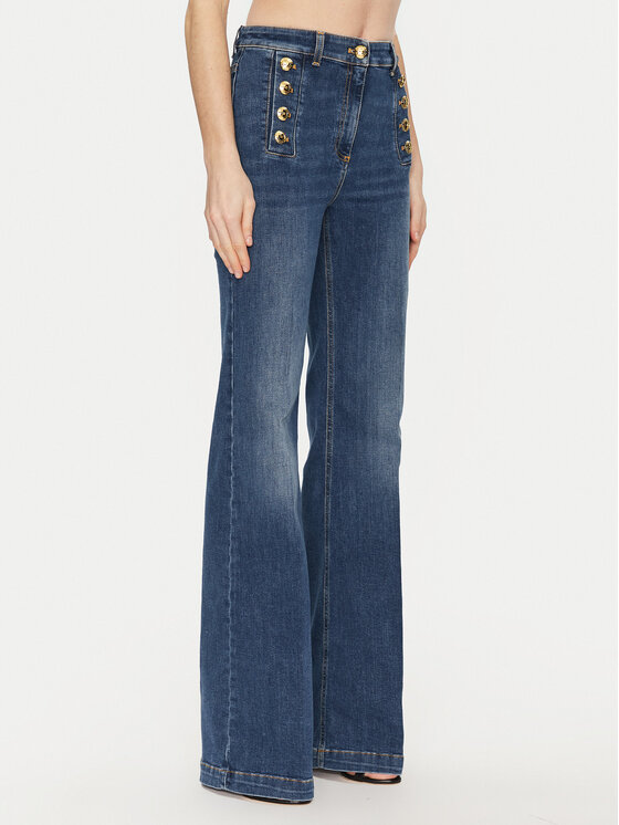 Elisabetta Franchi Elisabetta Franchi Teksad PJ-83D-51E2-V440 Tumesinine Regular Fit