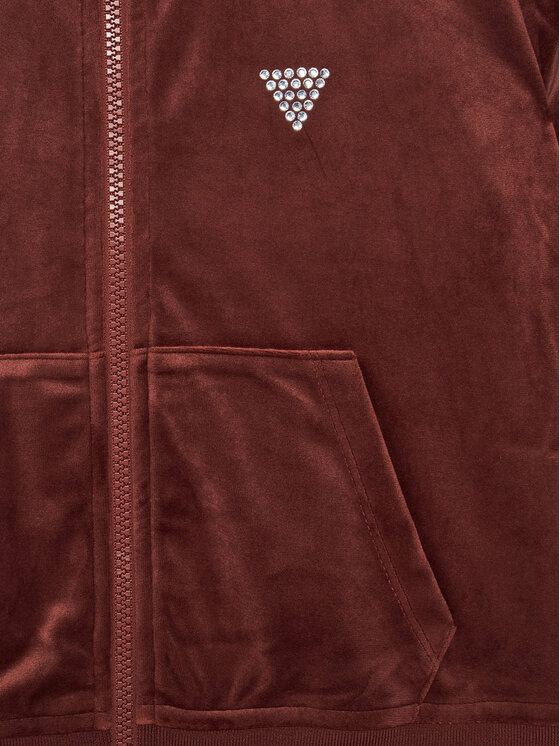 Guess Guess Mikina J4RQ22 K0232 Bordó Relaxed Fit