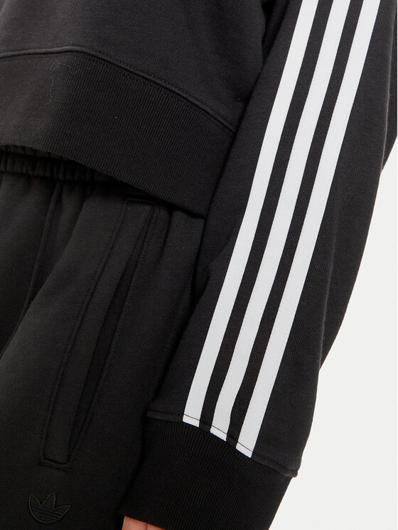 adidas adidas Majica dugih rukava 3-Stripes IR5522 Crna Loose Fit