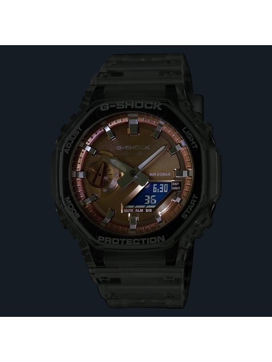 Casio Casio Zegarek GA-2100BM-7A5ER Przezroczysty