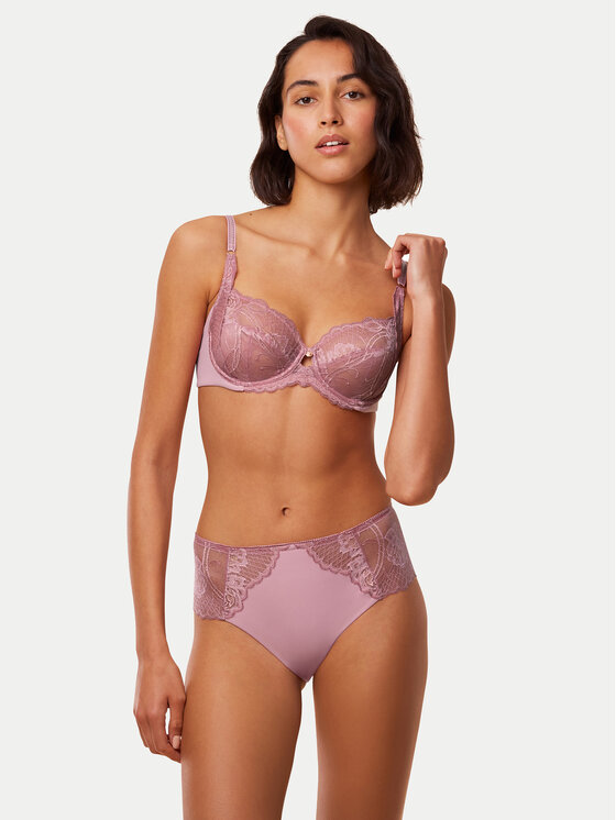 Triumph Triumph Kõrge värvliga klassikalised aluspüksid Wild Peony Florale 10209626 Roosa