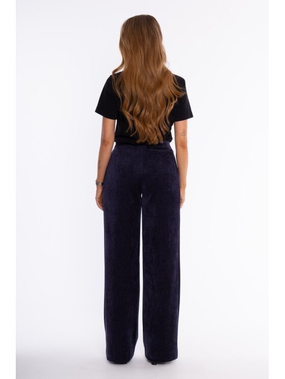 Made of Emotion Made of Emotion Spodnie materiałowe M932 Niebieski Wide Leg
