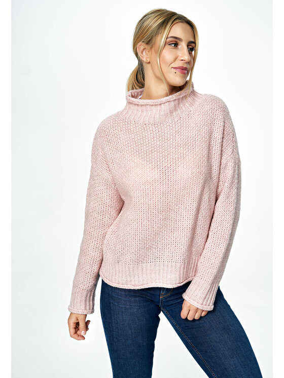 Sweter FIGL, Różowy, M886