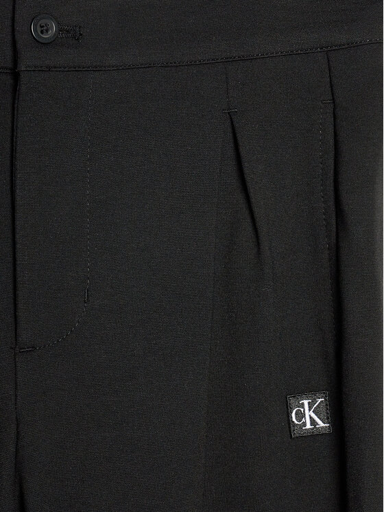 Calvin Klein Jeans Calvin Klein Jeans Medžiaginės kelnės Ceremony IB0IB01936 Juoda Regular Fit
