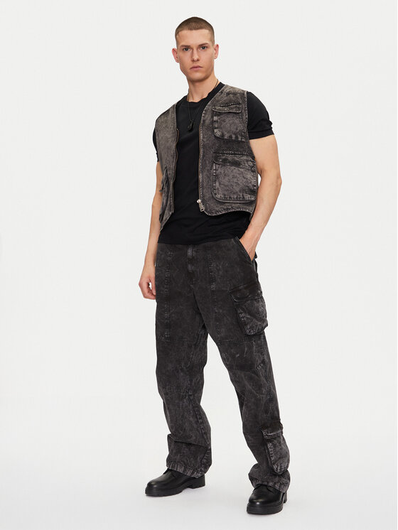 Alpha Industries Alpha Industries Jeansy Canvas Acid Pant 156212 Černá Regular Fit