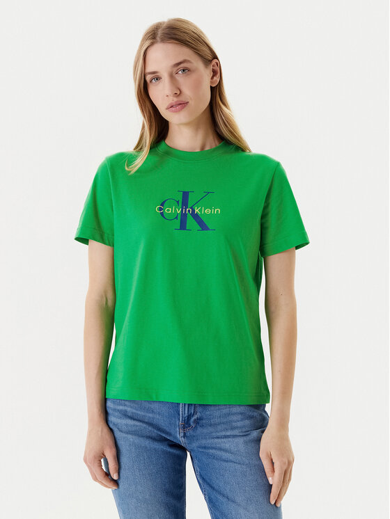 Calvin Klein Jeans Tričko Hero Classic LV047B865G Zelená Regular Fit