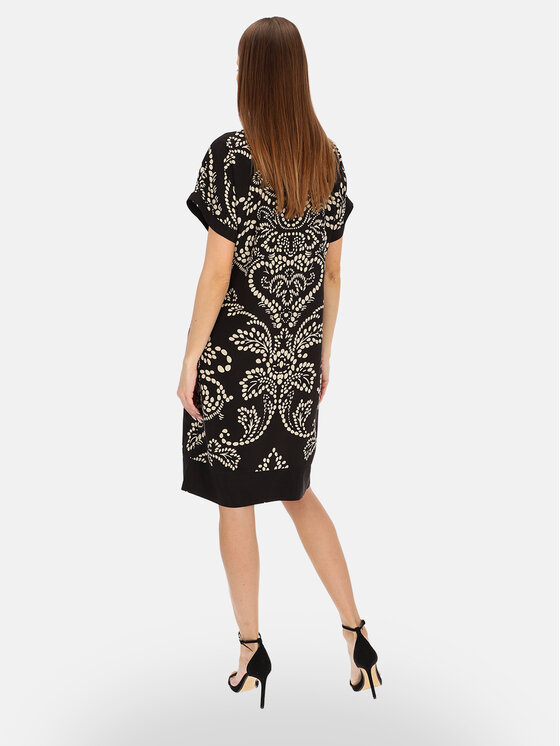 Potis & Verso Potis & Verso Sukienka letnia Lara Czarny Regular Fit