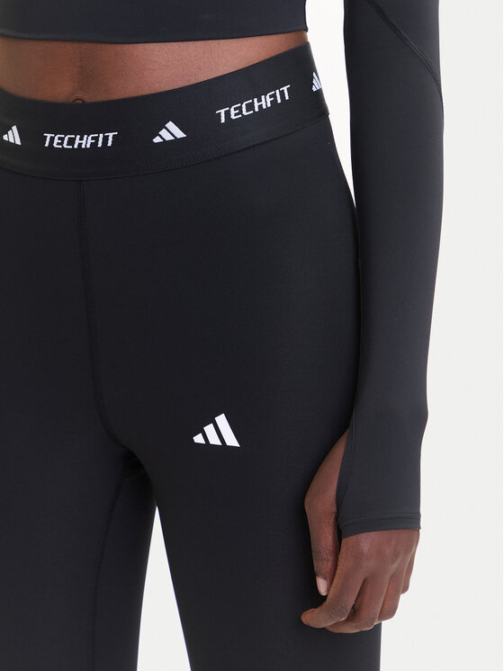 adidas adidas Leggings Techfit IT2273 Crna Slim Fit
