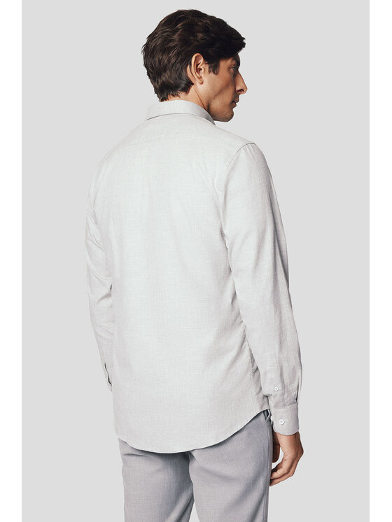 Lancerto Lancerto Koszula Marte KO073224000011 Szary Slim Fit