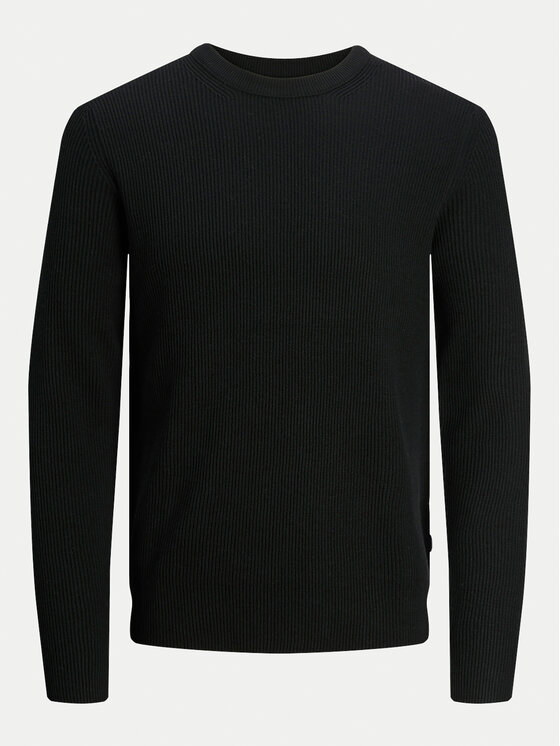 Jack & Jones Jack & Jones Sweter Perfect 12257771 Czarny Regular Fit