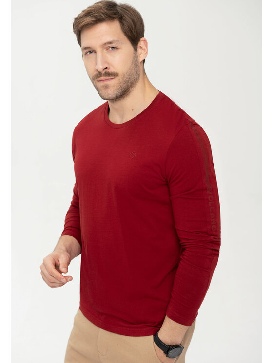 Volcano Volcano Longsleeve L-GEX Czerwony Regular Fit