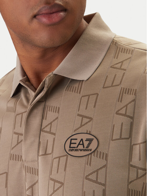 EA7 Emporio Armani EA7 Emporio Armani Polo 7M001287 AF22277 Beżowy Regular Fit
