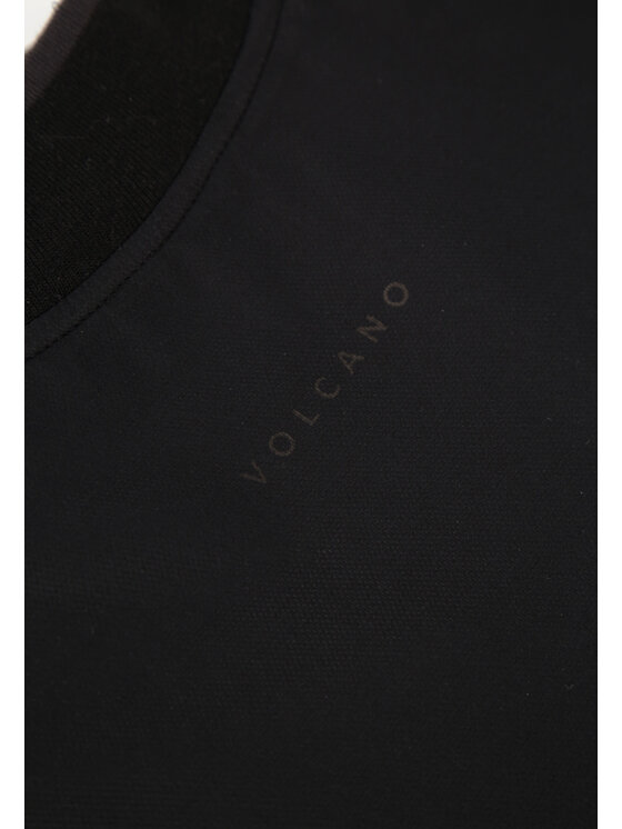 Volcano Volcano Kurtka bomber J-TOBIAS Czarny Regular Fit