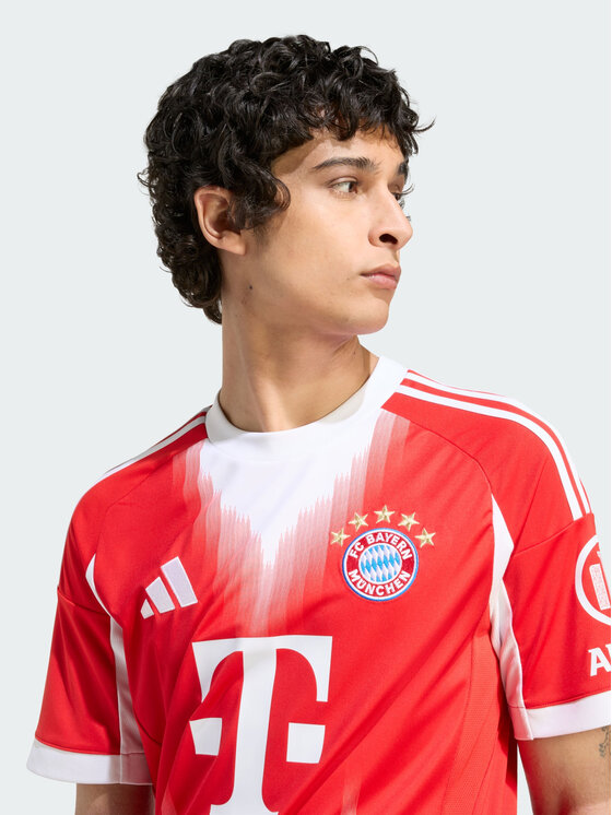 adidas adidas Koszulka techniczna FC Bayern 25/26 Home Jersey Czerwony Slim Fit