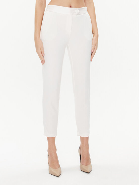 Imperial Hlače iz tkanine PVN2GAW Bež Slim Fit